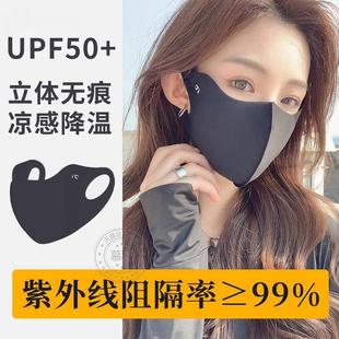 Sunscreen Mask Women Anti-ultraviolet Medical Beauty Postoperative Use Ice Silk Traceless Summer Eye Protection After Laser Postoperative Sunshade