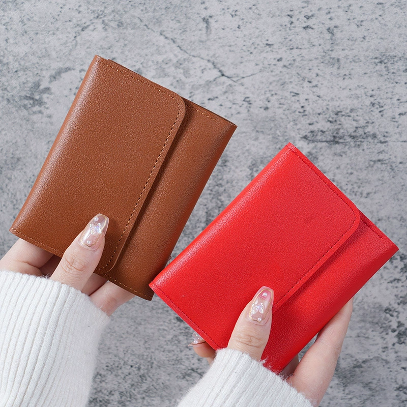 Short wallet, ultra‑thin card holder, compact 12×9×1 cm, lightweight