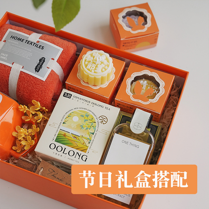 中秋節月餅香薫ろうそくのお土産卸売り手作りの創造的な雰囲気感アロマプレゼントのシミュレーションスタイルワックス|undefined