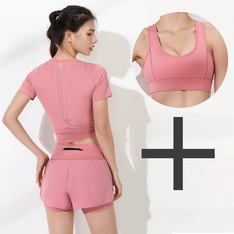Одежда для йоги, летние спортивные костюмы для женщин, профессиональная спортивная одежда для фитнеса и бега, быстросохнущая одежда, модная одежда для аэробных тренировок