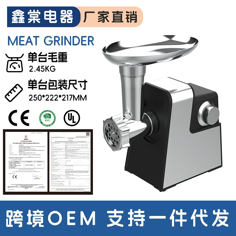 Многофункциональная электрическая мясорубка из нержавеющей стали для дома, для измельчения овощей, приготовления соков и набивки колбас, универсальная