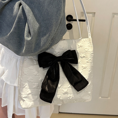 Korean ins bag women's 2024 new style trendy one-shoulder bucket bag women's versatile fashion tote bag women