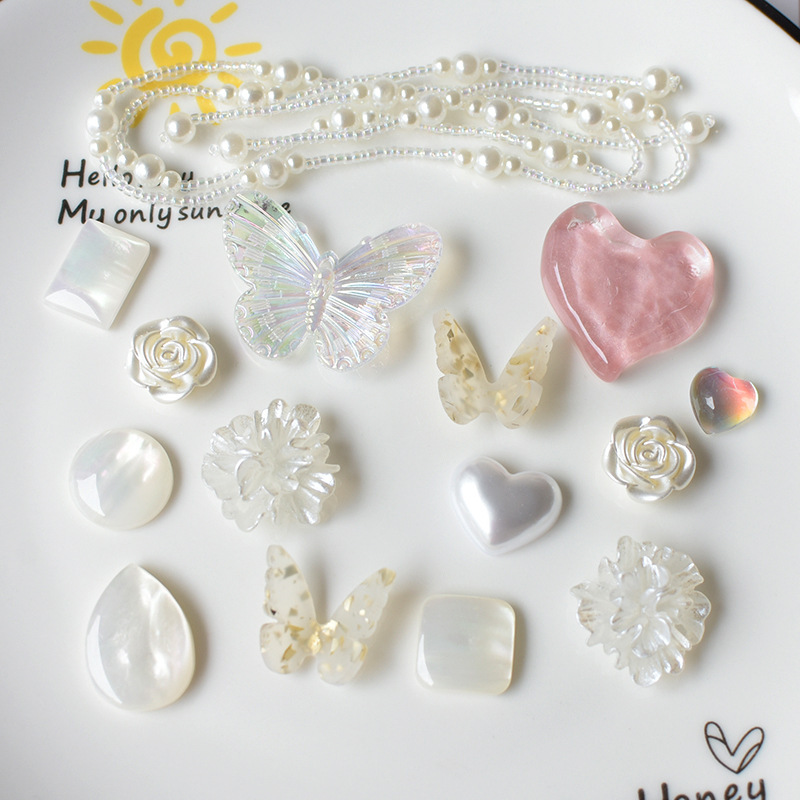 Little red book with high sense cat's eye butterfly love hole shoes shoe buckle accessories diy wholesale pj892