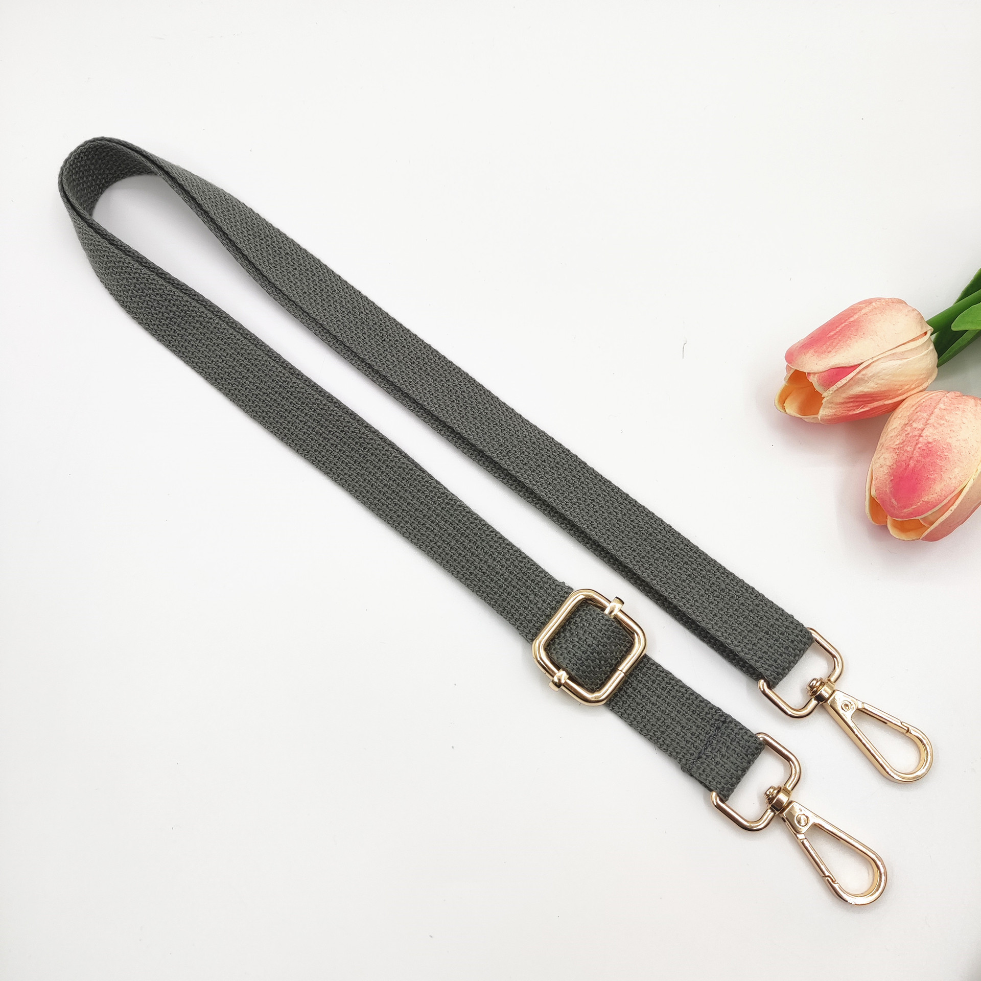 1 Pieza Poliéster Algodón Color Sólido Correa De La Bolsa display picture 10