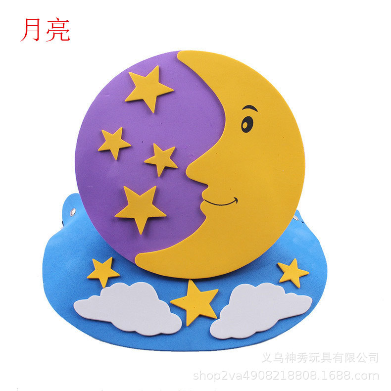 Día del niño Eva sombrero para el sol actividades entre padres e hijos dibujos animados animal tocado doce tocado del zodiaco