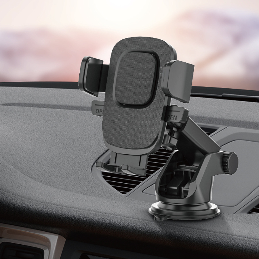 Car dashboard suction cup bracket windshield navigation bracket automatic lock mobile phone bracket automatic lock bracket