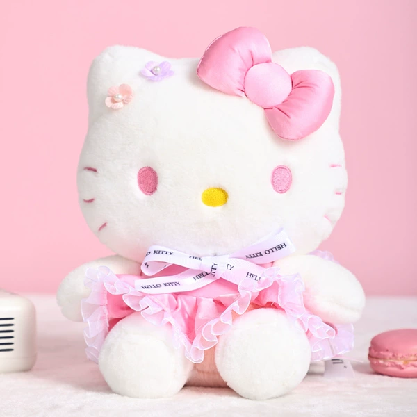【20cm】Flower pink kt cat doll