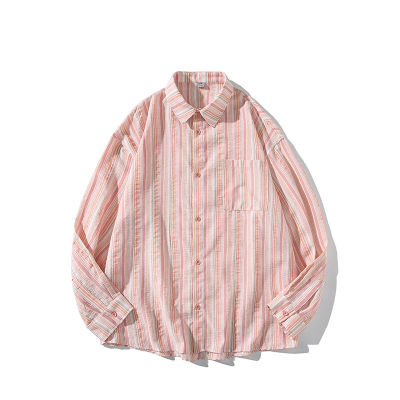Модная рубашка, летной дизайн с длинным рукавом, oversize, свободный крой