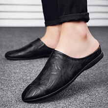 L 45073 Men's Leather Slip-On Sandals �ļ�Ƥ��Ь �羳ŷ