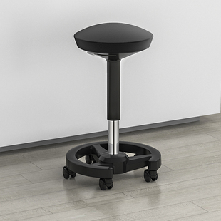 Bar Chair, Kitchen Cooking Chair, Lift High Stool, Movable Swivel Chair with Pulleys, Beauty Salon Round Stool