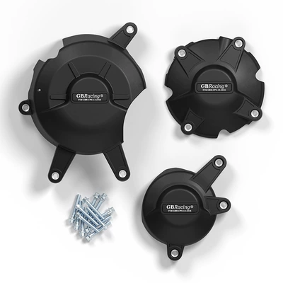 Suitable for Honda Cbr1000Rr 18-23 Modified Engine Anti-Fall Protection Cover Engine Side Cover (Motorcycle Safety Supplies) - black