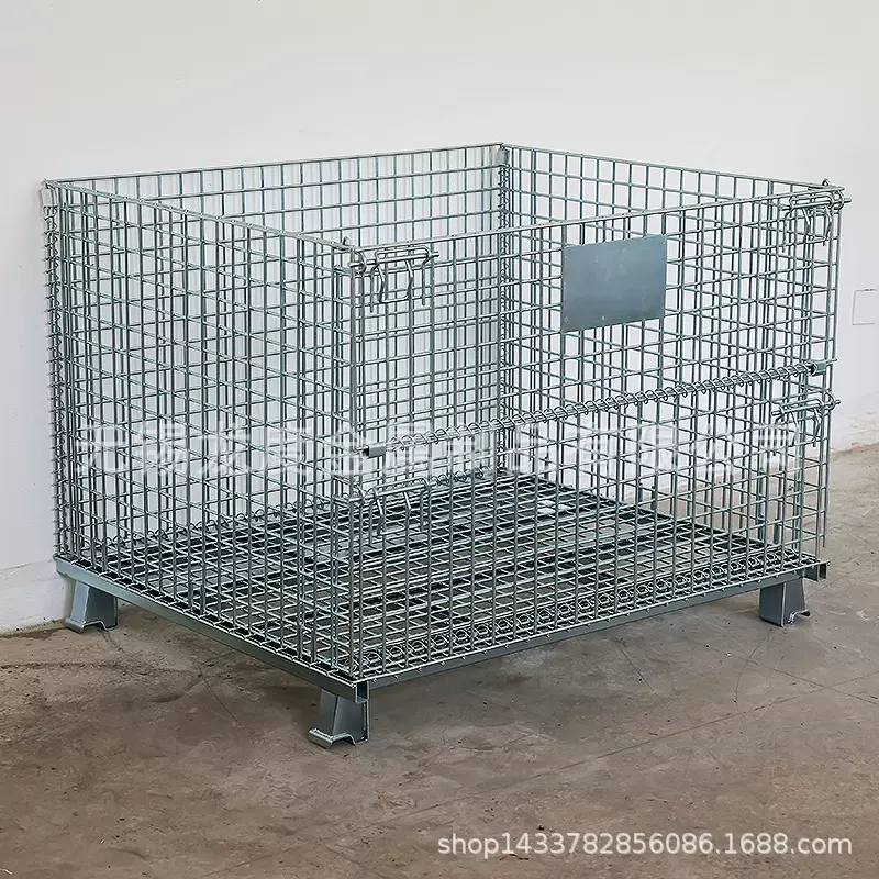 定制仓储笼折叠式铁框货架周转箱仓储物流笼车金属钢蝴蝶笼