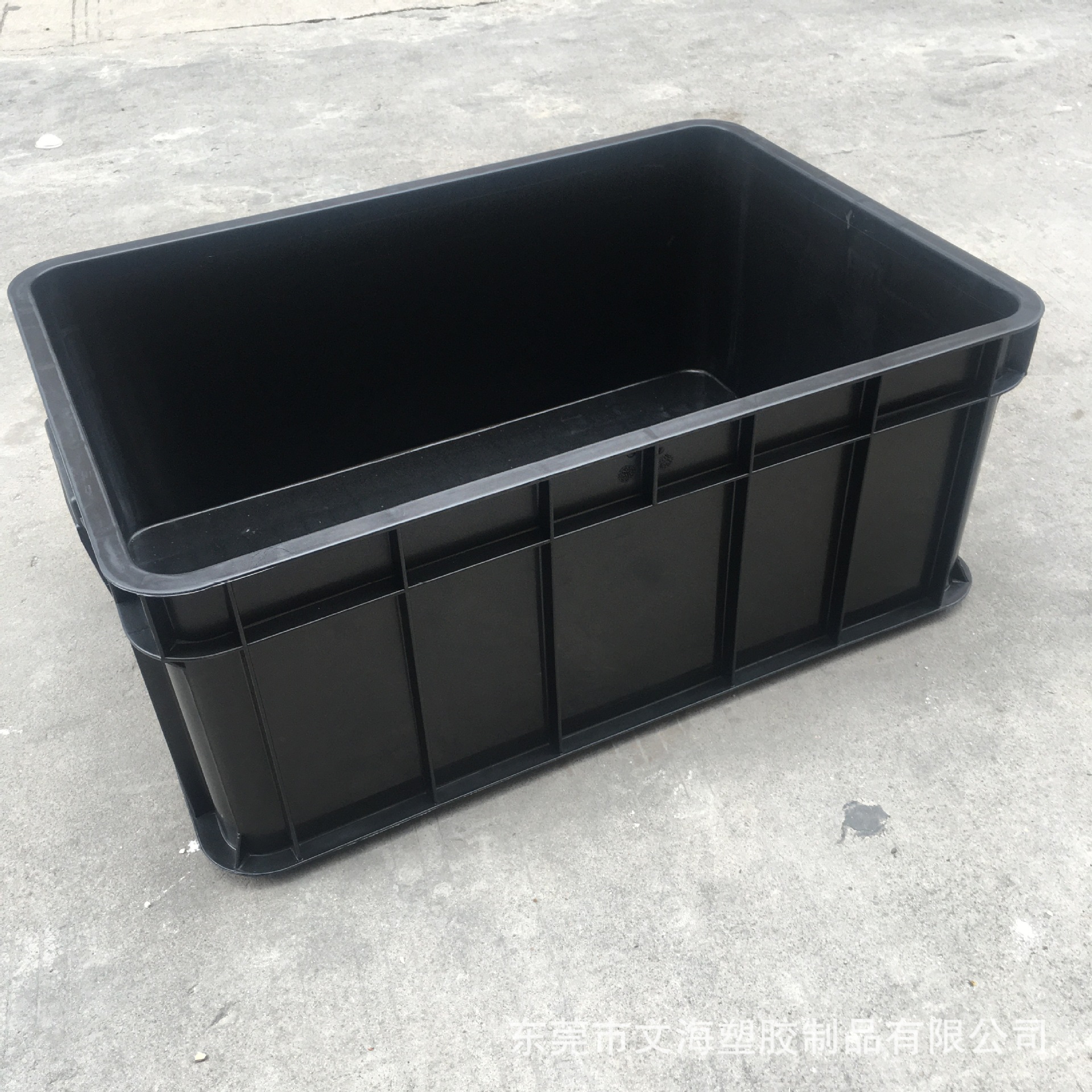 供应江苏加厚防静电胶箱 ESD电子零件周转箱 可烫字堆叠物料箱