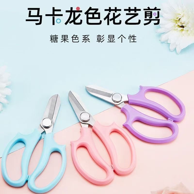 花艺剪子剪刀插花专用鲜花修枝剪宽头剪子花艺师花店修花多功能剪