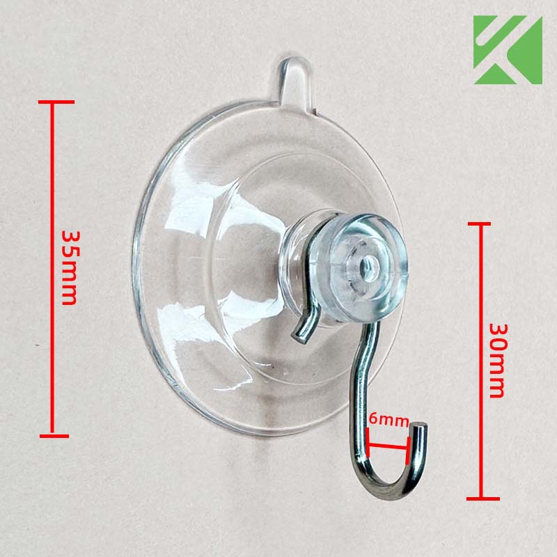 Cross-border supply suction cup diameter 22-70MM suction cup hook pvc transparent suction cup hook bird feeder suction cup hook