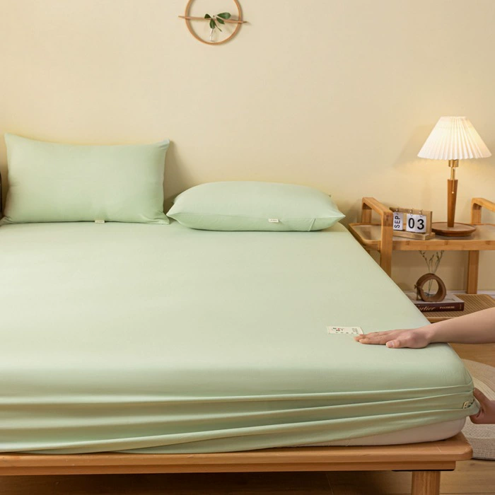 Fitted cotton mattress sheet, increased thickness, breathable summer protector, multiple sizes