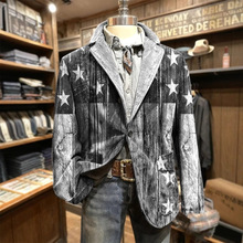 2025跨境新款西装外套    男装外套平驳领西装（280g灯芯绒白色）