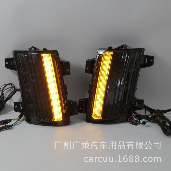 Aplicable a 18 - 21 Jeep Wrangler JL rueda de ceja luz lateral luz de corriente luz de dirección deportiva luz diurna