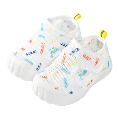 Summer toddler shoes for men and women, soft soles for babies 0-3 years old, breathable cartoon non-slip and anti-kicking children's soft soles cards