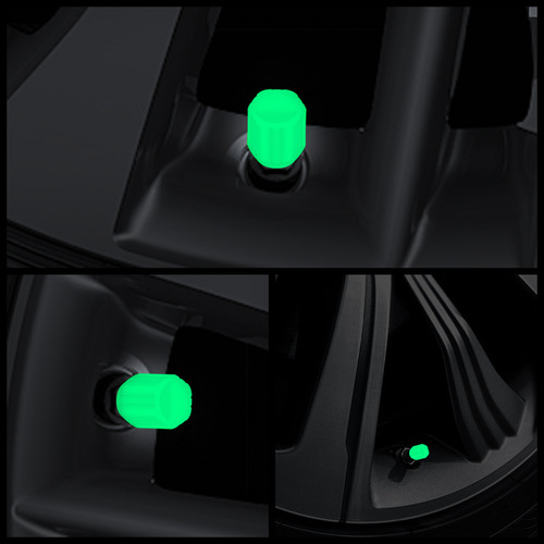 Luminous tire valve cap car valve cap motorcycle electric vehicle vacuum tire valve luminous valve core cover cover