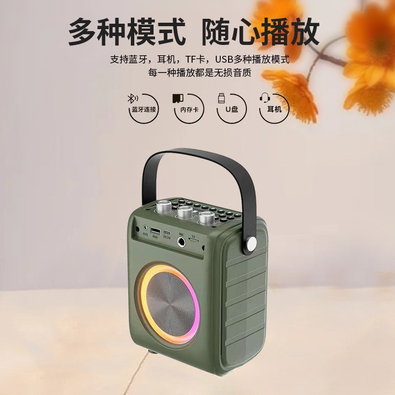 新款清悦s12无线蓝牙音响便携手提式无线k歌广场舞室内外音箱|undefined