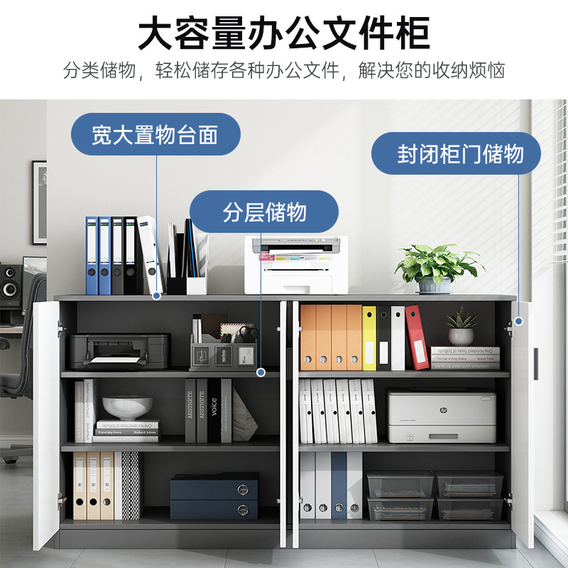 Office file cabinet storage cabinet document cabinet home storage cabinet multifunctional organizer cabinet simple low cabinet