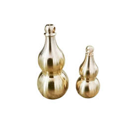 黄铜空心葫芦上开口铜葫芦可装朱砂钥匙扣小实心葫芦配件地摊货源