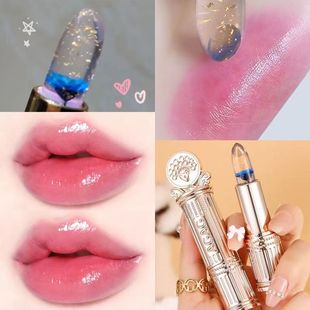 AGAG flower color-changing lipstick lip moisturizing transparent jelly flower lipstick non-stick cup non-fading lasting genuine goods