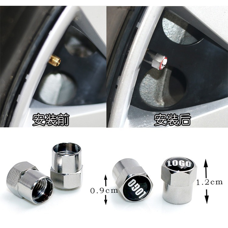 Tapones de Válvula de Neumático de Aleación de Aluminio, A prueba de Fugas, Universales