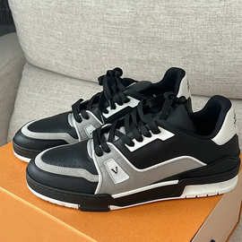 L家驴牌时尚低帮系带牛皮休闲篮球板鞋运动鞋男鞋女鞋brand shoes