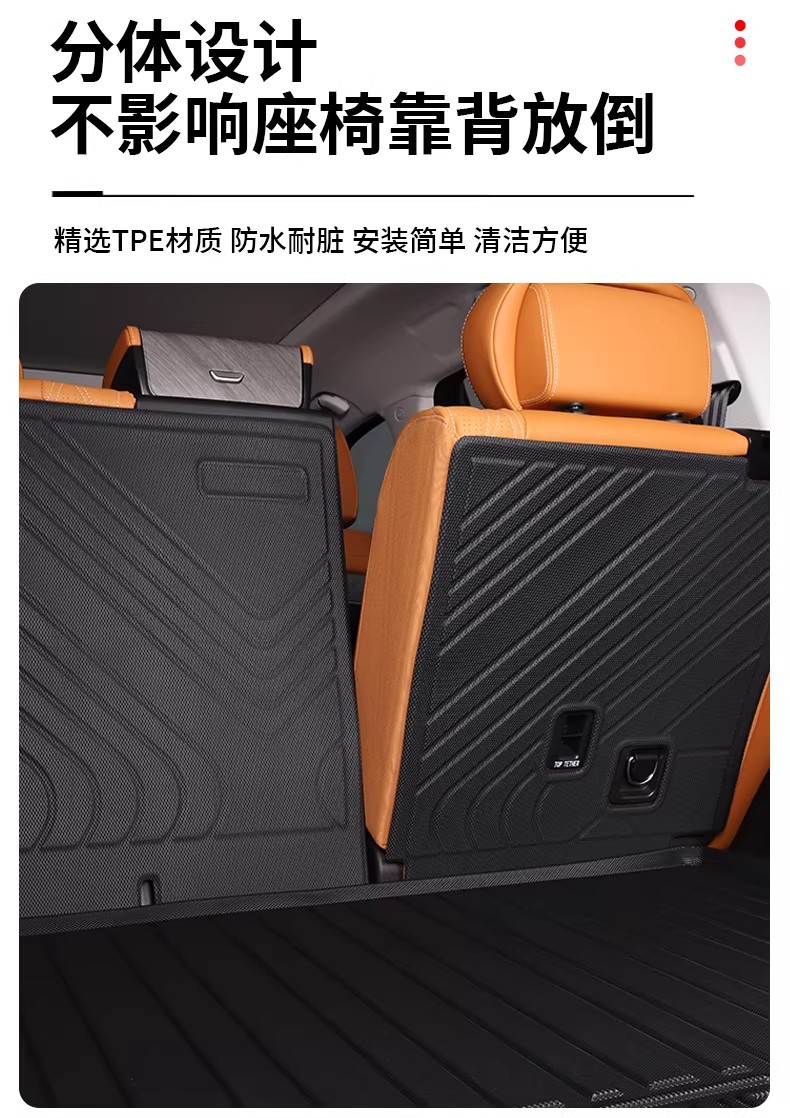 Tank 500Hi4-Z Trunk Mat Waterproof Trunk Mat Hybrid-Specific Foot Mat Tpe Car Foot Mat Modification Parts