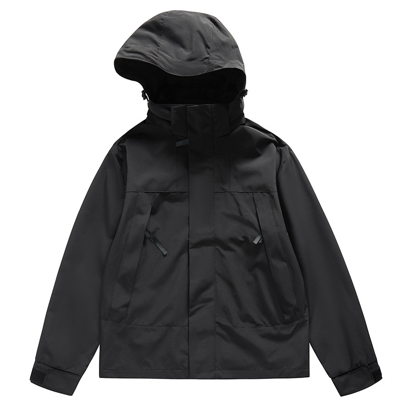 Nuevo traje de asalto de hombre ligero y transpirable moda casual versátil encapuchado al aire libre de montaña deportivo relajado simple