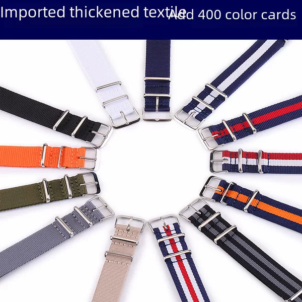 High quality textile 14~22 gold | Rose gold clasp DW canvas nylon strap one over