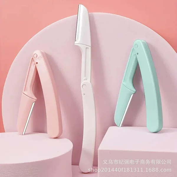 Eyebrow Knife Eyebrow Scratch Knife Women's Special Foldable Portable Safety Anti-scratch recommend Beginner Eyebrow Shaving Tool