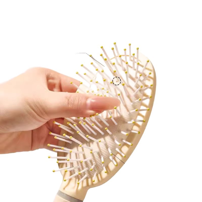 Conjunto de pentes macios com almofada de ar, especialmente desenvolvido para mulheres com cabelos longos, pente massageador com airbag, pente para cabelos lisos, pente para cabelos cacheados, ideal para estudantes e uso doméstico._voghion.com