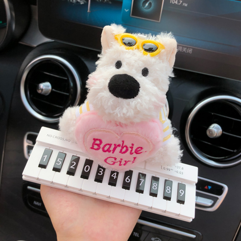 2025 nuevo coche West Highland Puppy coche estacionamiento temporal número de teléfono matrícula decoración del coche coche coche móvil coche móvil coche
