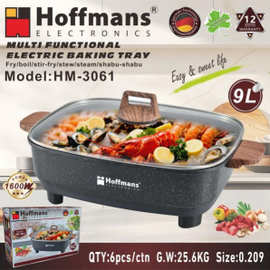 出口Hoffmans电火锅3061 Muti- fuction Electric Hot Pot 9L 0.2