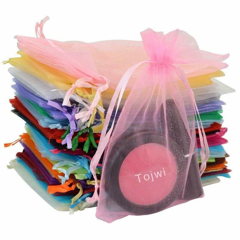 Manufacturer's Ready-Made Gauze Bag Solid Color Organza Drawstring Wedding Candy Bag Cosmetics Gift Packaging Mesh Bag Jewelry Accessories