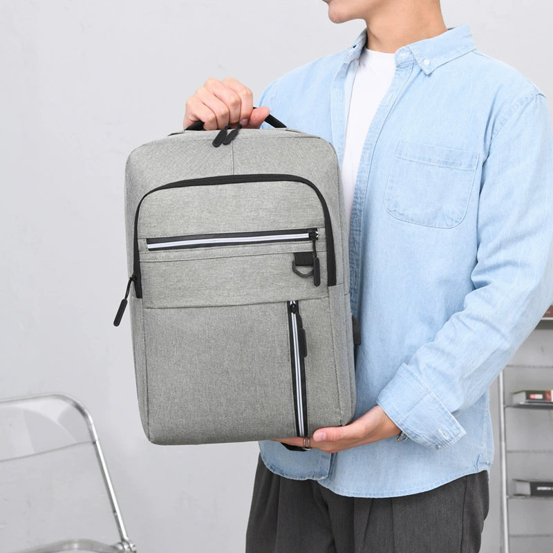 Laptop, capacious backpack for leisure, business version, worn on the shoulder