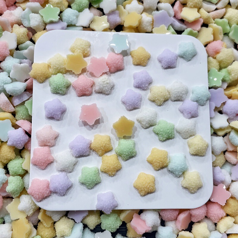 Mini Solid Color Sugar Star Frosting Five-pointed Star Nail Wear Nail Earrings Diy Handmade Cream Glue Phone Case Mini Solid Color Sugar Star Frosting Five-pointed Star Nail Wear Nail Earrings Diy Handmade Cream Glue Phone Case
