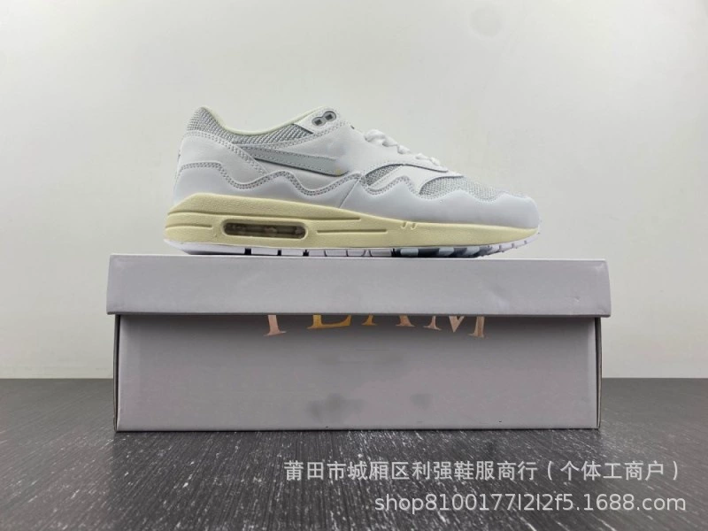 Чистый оригинальный TS x Air Max 1 световые ядра Радуга желтый крюк хаки высококачественная иностранная торговая обувь