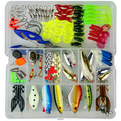 Whewa 120 Pieces Lure Kit Fishing Hook Accessories Combo Set One Piece Dropshipping Cross-border Set Factory Wholesale