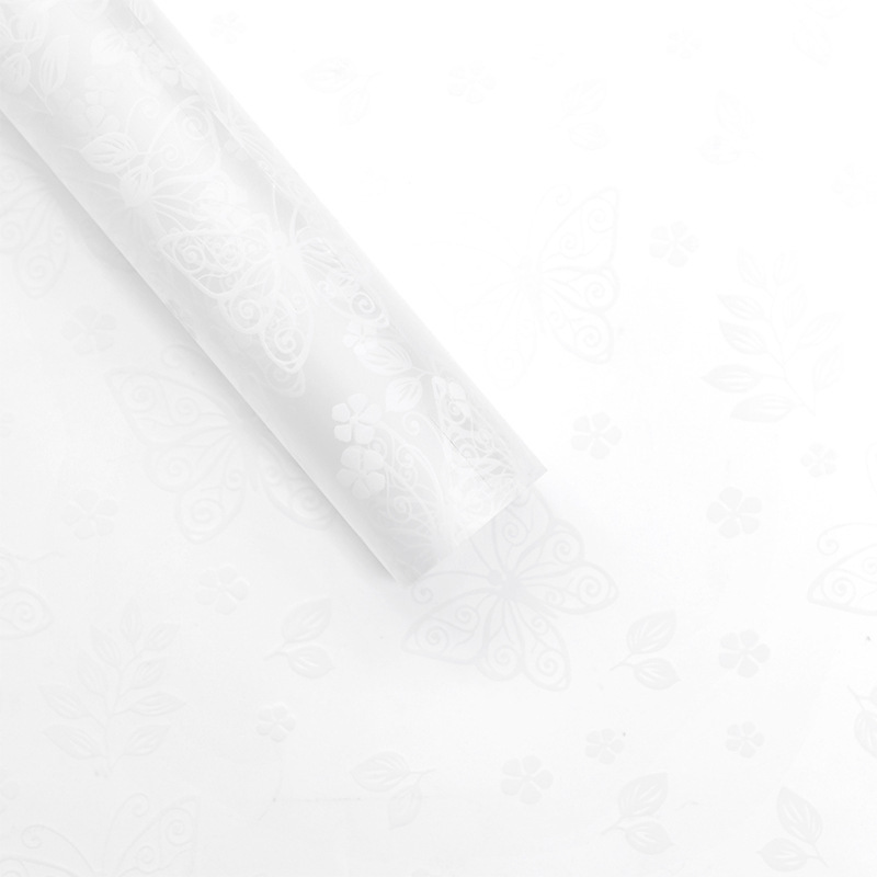 Fabricantes de fiestas de flores al por mayor papel de niebla de impresión de mariposa flor embalaje de flores semitransparente paquete de flores embalaje florista