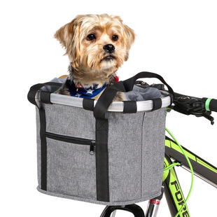 Folding car basket bicycle basket aluminum alloy front bag mountain bike accessories folding car bag