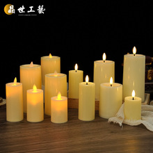 led仿真电子蜡烛 平口可遥控蜡烛灯圣诞派对节日装饰蜡烛浪漫婚礼
