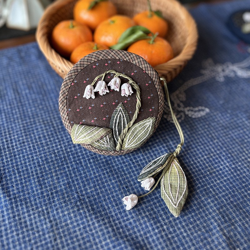 Bolsas de tela de arco de lujo bordadas a mano bolsas de tela navy bolsas de regalo para novias
