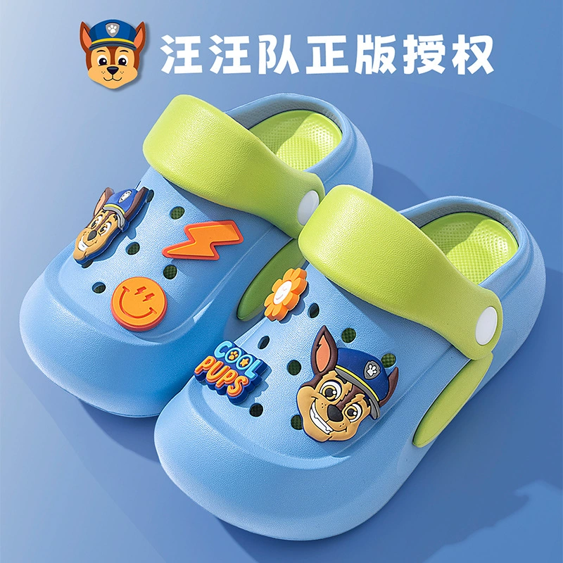 Детские сандалии «Щенячий патруль» для мальчиков, летние домашние нескользящие пляжные сандалии для ванной для девочек, пляжные сандалии для родителей и детей