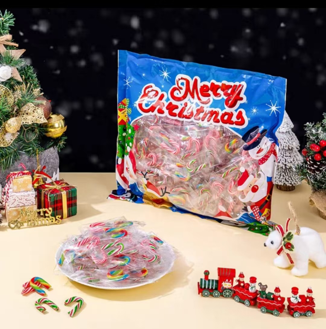크리스마스 믹스 사탕 지팡이 500g [약 90개] 봉지