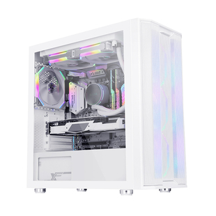 J8 Computer Desktop Case Mini Brother Water-Cooled Full Side M8 Version Transparent Matx Flat Head Snow Small Case G3