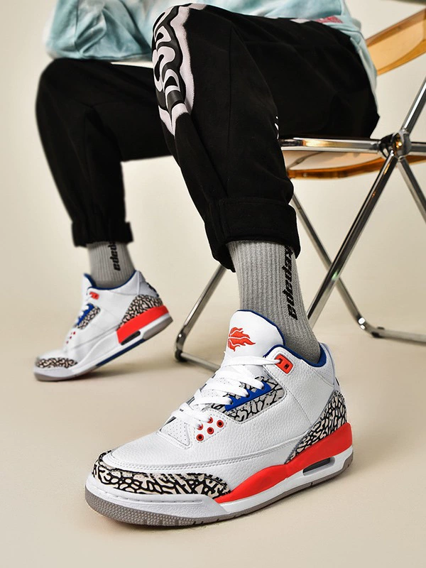 ✅Оптовая фабрика Putian Shoes Factory Чистый оригинальный ярлык AJ3 Fujiwara Hiroshi мужские кроссовки белый Cement Sunset Gradient Smiling Nike Official